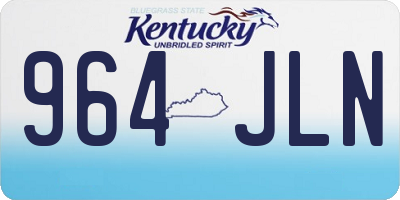 KY license plate 964JLN