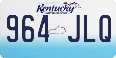 KY license plate 964JLQ