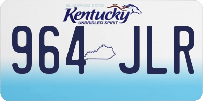 KY license plate 964JLR