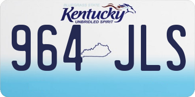 KY license plate 964JLS