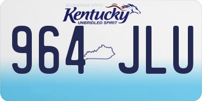 KY license plate 964JLU