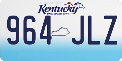 KY license plate 964JLZ
