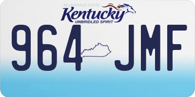 KY license plate 964JMF