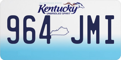 KY license plate 964JMI