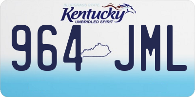 KY license plate 964JML