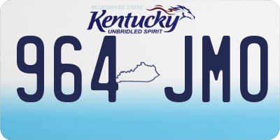 KY license plate 964JMO