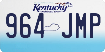 KY license plate 964JMP