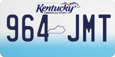 KY license plate 964JMT