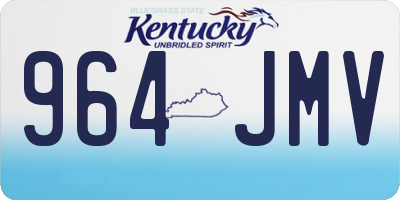 KY license plate 964JMV