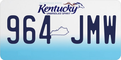 KY license plate 964JMW