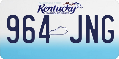 KY license plate 964JNG
