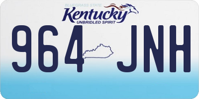 KY license plate 964JNH