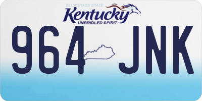 KY license plate 964JNK