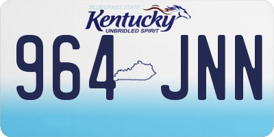KY license plate 964JNN