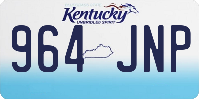 KY license plate 964JNP