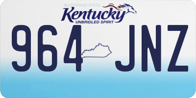 KY license plate 964JNZ