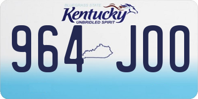 KY license plate 964JOO