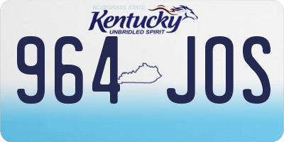 KY license plate 964JOS