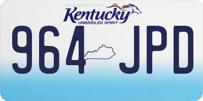 KY license plate 964JPD