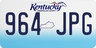 KY license plate 964JPG