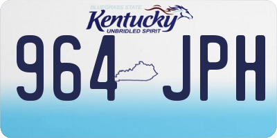 KY license plate 964JPH