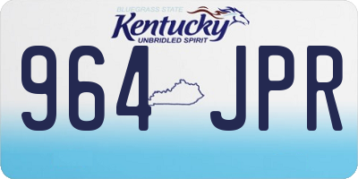 KY license plate 964JPR
