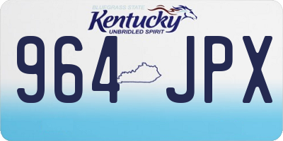 KY license plate 964JPX