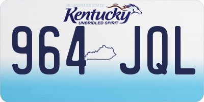 KY license plate 964JQL