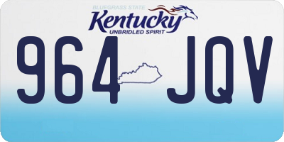 KY license plate 964JQV