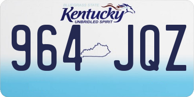 KY license plate 964JQZ