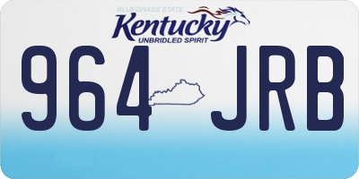 KY license plate 964JRB