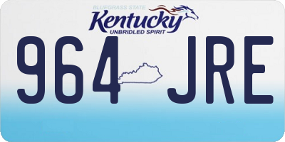 KY license plate 964JRE