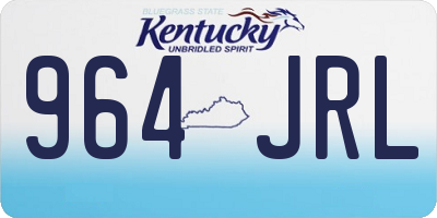 KY license plate 964JRL