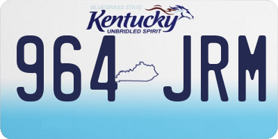 KY license plate 964JRM