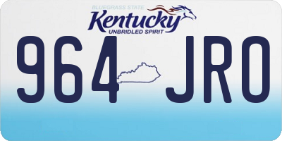 KY license plate 964JRO