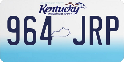 KY license plate 964JRP