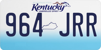 KY license plate 964JRR