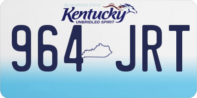 KY license plate 964JRT