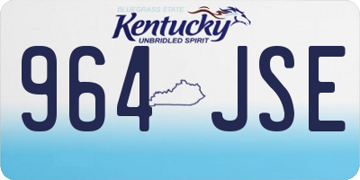 KY license plate 964JSE
