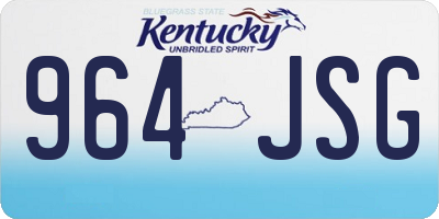 KY license plate 964JSG