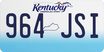KY license plate 964JSI