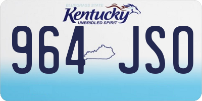 KY license plate 964JSO