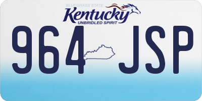 KY license plate 964JSP