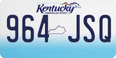 KY license plate 964JSQ