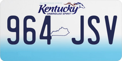 KY license plate 964JSV