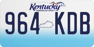 KY license plate 964KDB