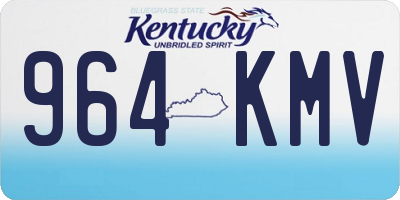 KY license plate 964KMV
