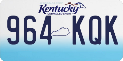 KY license plate 964KQK