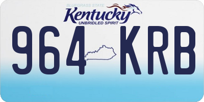 KY license plate 964KRB