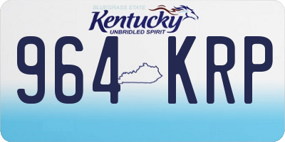 KY license plate 964KRP